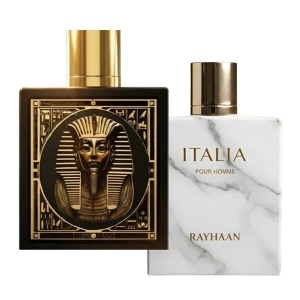 RAYHAAN-ITALIAH-PHARAO-1.jpg Rayhaan Italia & Pharaoh, Perfumes Para Hombre & Unisex, EDP 100 ml - Rayhaan